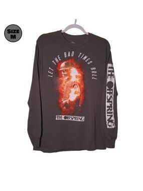 The Offspring: Let The Bad Times Roll USED Long-Sleeve Shirt (M, Gray, Rock)